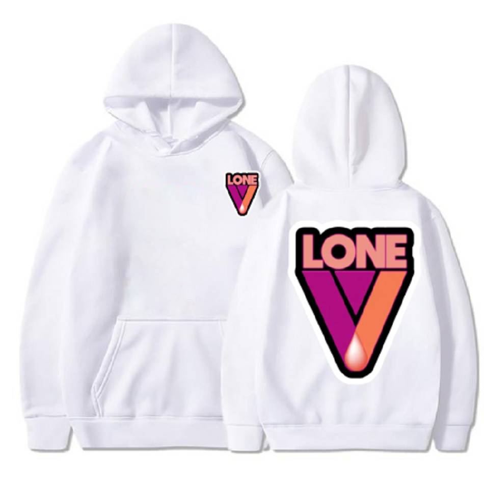 Moletom Com Capuz Vlone V Text Drop Homens Branco | PT_QA2639