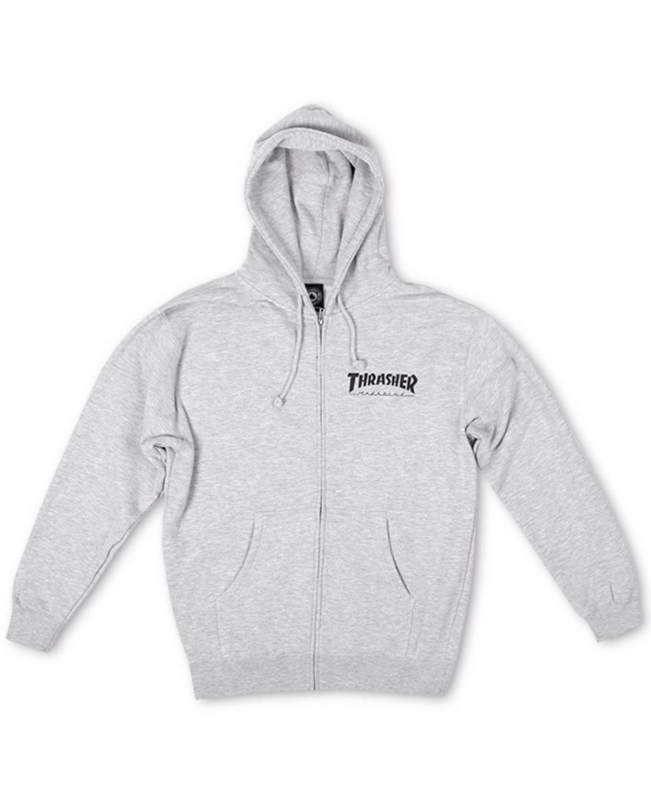 Thrasher Vlone Magazine Logo Zip Homens Cinzentas | PT_EF6173