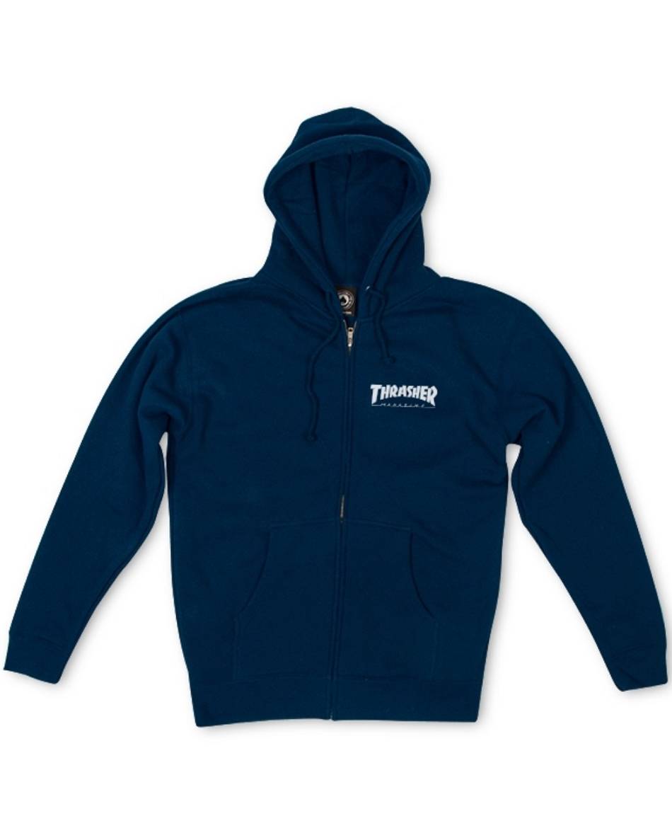 Thrasher Vlone Magazine Logo Zip Homens Azul Marinho | PT_H2106