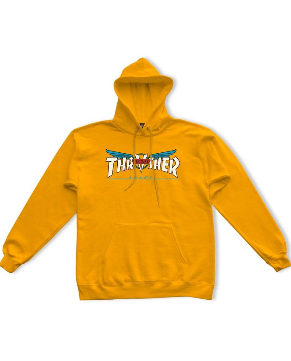 Thrasher Vlone Venture Collab Homens Amarelas | PT_EF1719