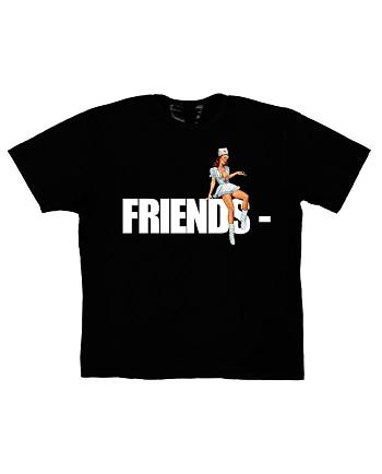 Camiseta Vlone FRIENDS Pin Up Venda Imperdível Pretas | PT_GH9045