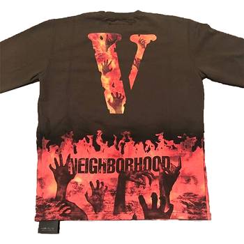 Camiseta Vlone Neighborhood Crewneck Homens Vermelhas | PT_YN7863
