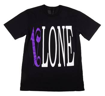 Camiseta Vlone Palm Angels Venda Imperdível Pretas Roxo | PT_GH9195