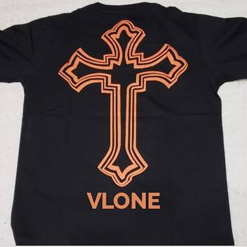 Camiseta Vlone Tupac Cross Venda Imperdível Pretas | PT_NF3932
