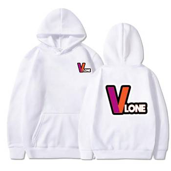 Moletom Com Capuz Vlone Custom Designed Unisex Homens Branco | PT_QA1889