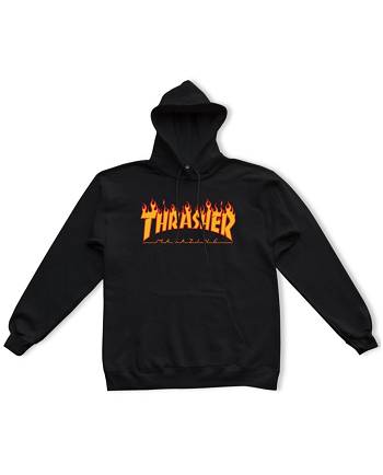 Thrasher Vlone Flame Logo Homens Pretas | PT_ZS6285