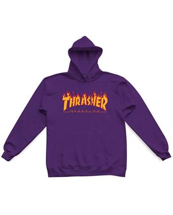 Thrasher Vlone Flame Logo Homens Roxo | PT_C1612