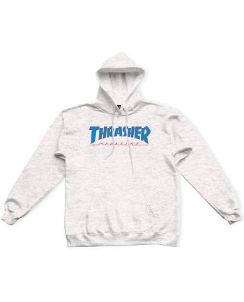 Thrasher Vlone Outlined Homens Branco | PT_N4836